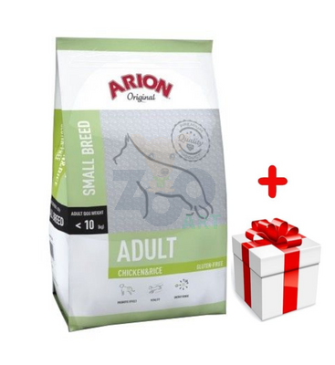 ARION Original Adult Small Breed Chicken&Rice 3kg + niespodzianka dla psa GRATIS!