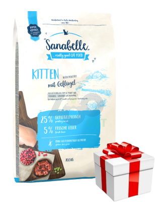 BOSCH Sanabelle Kitten Drób 10kg + Niespodzianka dla kota GRATIS