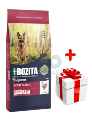 BOZITA Original Adult Classic 12kg + niespodzianka dla psa GRATIS!