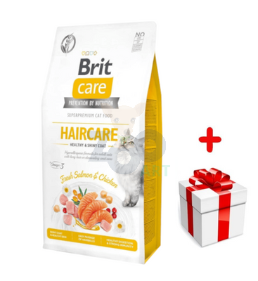 BRIT Care Cat  Grain-Free Haircare 400g + niespodzianka dla kota GRATIS!