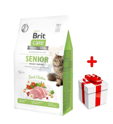 BRIT Care Cat Grain-Free Senior Weight Control 400g + niespodzianka dla kota GRATIS!