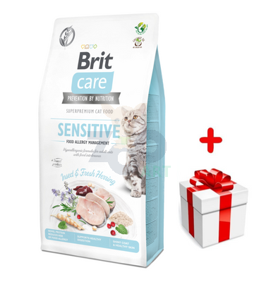 BRIT Care Cat Grain-Free Sensitive Allergy Management Insect 2kg + niespodzianka dla kota GRATIS!