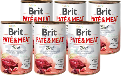 BRIT PATE & MEAT BEEF 6x400g
