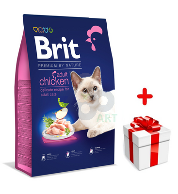 BRIT Premium By Nature Adult Cat Chicken 1,5kg + niespodzianka dla kota GRATIS!