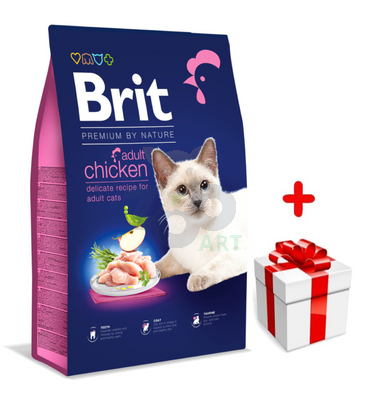 BRIT Premium By Nature Adult Cat Chicken 800g + niespodzianka dla kota GRATIS!