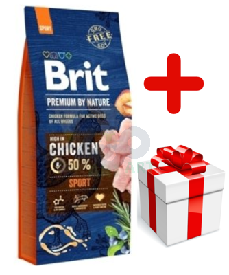 BRIT Premium By Nature Sport 15kg + niespodzianka dla psa GRATIS!