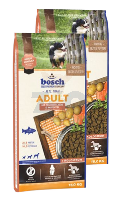 Bosch Adult Salmon & Potato, łosoś i ziemniak (nowa receptura) 2x15kg  