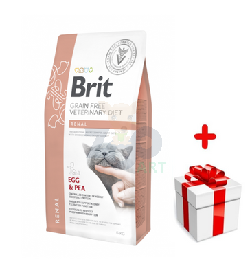 Brit gf veterinary diets cat Renal 2kg + niespodzianka dla kota GRATIS!