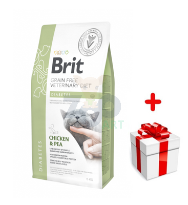 Brit gf veterinary diets cat diabetes 2kg + niespodzianka dla kota GRATIS!