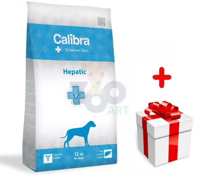 Calibra Veterinary Diets Dog Hepatic 12kg + Niespodzianka dla psa GRATIS 