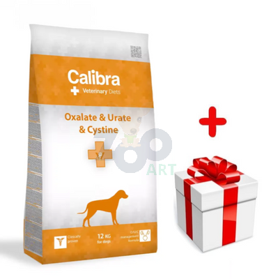 Calibra Veterinary Diets Dog  Oxalate, Urine, Cystine 12 kg + niespodzianka dla psa GRATIS!