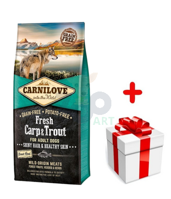 Carnilove Fresh Carp Trout Adult 12 kg + niespodzianka dla psa GRATIS!