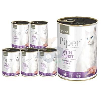 DOLINA NOTECI Piper dla kota sterylizowanego z królikiem 12x400g