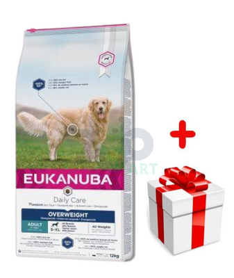 EUKANUBA Daily Care Overweight Adult Dog 12kg + niespodzianka dla psa GRATIS!