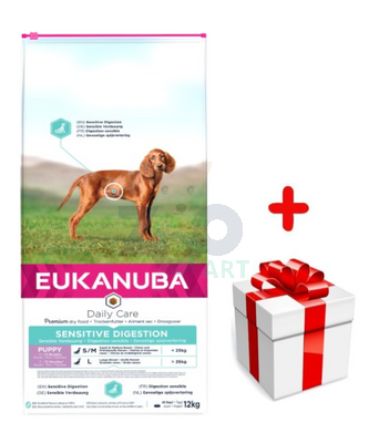 EUKANUBA Sensitive Digestion Puppy 12kg + niespodzianka dla psa GRATIS! 