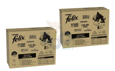 Felix  Fantastic Karma dla kotów wybór smaków w galaretce 160x85g