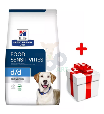 HILL'S PD Prescription Diet Canine d/d Kaczka i Ryż (Duck and Rice) 12kg + niespodzianka dla psa GRATIS!