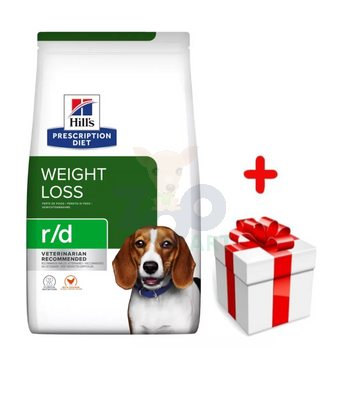 HILL'S PD Prescription Diet Canine r/d 4kg + niespodzianka dla kota GRATIS!