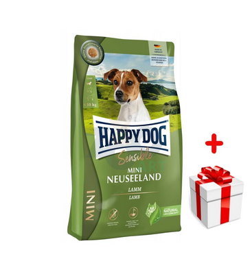 Happy Dog Mini New Zeland 4 kg + niespodzianka dla  psa GRATIS!