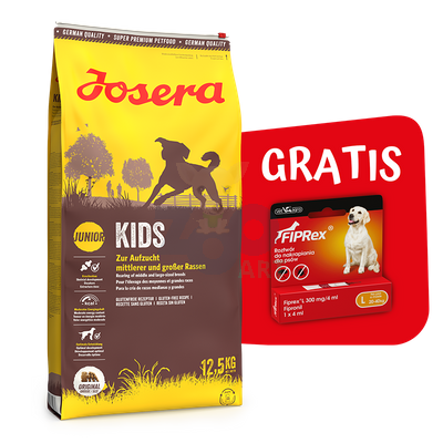 JOSERA Kids 12,5kg + FIPREX 75 L 4ML GRATIS!!