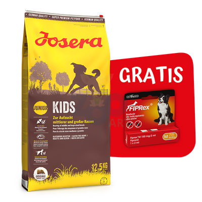 JOSERA Kids 12,5kg + FIPREX 75 M 2ML GRATIS!!
