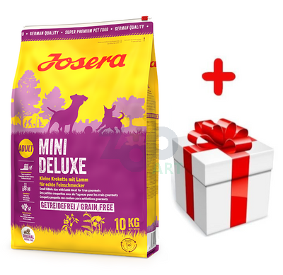 JOSERA Mini Deluxe 10kg + niespodzianka dla psa GRATIS!