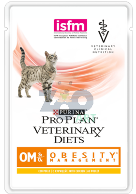 PRO PLAN Veterinary Diets OM St/Ox Obesity Management Karma dla kotów z kurczakiem 12x85g
