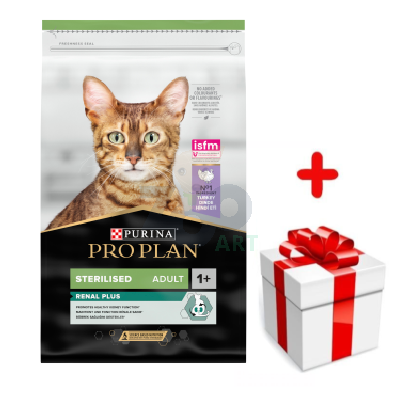 PURINA Pro Plan Cat Sterilised Turkey 10kg + niespodzianka dla kota GRATIS!