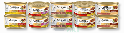 Purina Gourmet Gold w sosie mix 5 smaków 15x85g