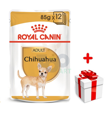 ROYAL CANIN Chihuahua Adult 12x85g karma mokra - pasztet, dla psów dorosłych rasy  + niespodzianka dla psa GRATIS