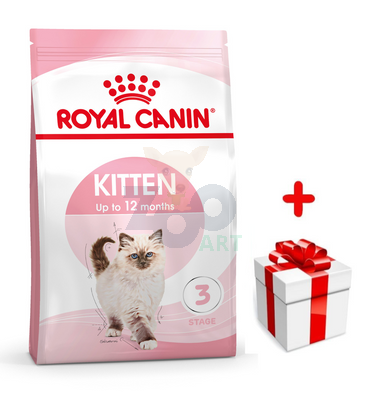 ROYAL CANIN  Kitten 400g karma sucha dla kociąt od 4 do 12 miesiąca życia  + niespodzianka dla kota GRATIS!