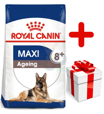 ROYAL CANIN Maxi Ageing 8+ 15kg karma sucha dla psów dojrzałych, po 8 roku życia, ras dużych  + niespodzianka dla psa GRATIS!
