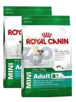 ROYAL CANIN Mini Adult 8+ 2x8kg karma sucha dla psów starszych od 8 do 12 roku życia, ras małych