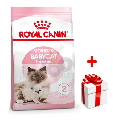 ROYAL CANIN  Mother&Babycat 4kg karma sucha dla kotek w okresie ciąży, laktacji i kociąt od 1 do 4 miesiąca życia + niespodzianka dla kota GRATIS!