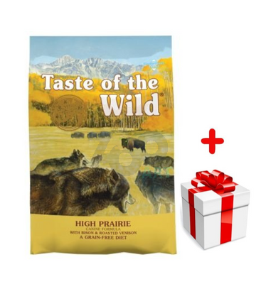 TASTE OF THE WILD High Prairie 12,2kg + niespodzianka dla psa GRATIS!