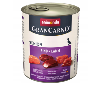 ANIMONDA GranCarno Senior smak: wołowina+jagnięcina 800g 