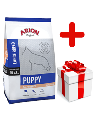 ARION Original Puppy Large Breed Salmon & Rice 12kg + niespodzianka dla psa GRATIS!