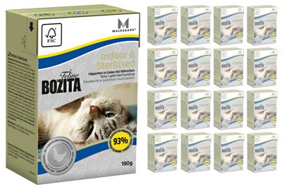BOZITA Feline Indoor Sterilised 16 x 190g