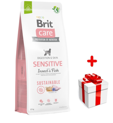 BRIT CARE Sustainable Sensitive Insect & Fish 12kg + niespodzianka dla psa GRATIS!