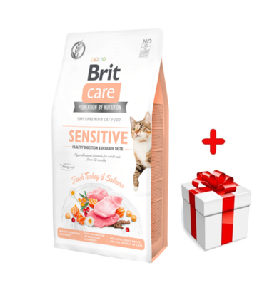 BRIT Care Cat Grain-Free Sensitive 400g + niespodzianka dla kota GRATIS!