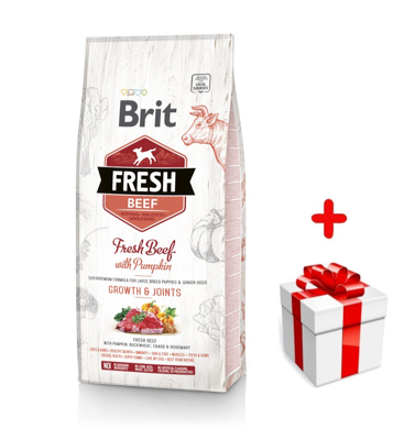 Brit Fresh Beef & Pumpkin Puppy Large Growth & Joints 12kg + niespodzianka dla psa GRATIS!