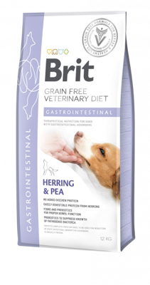 Brit GF veterinary diets dog Gastrointestinal 12kg / Opakowanie uszkodzone (2651) !!! 