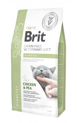 Brit gf veterinary diets cat diabetes 2kg