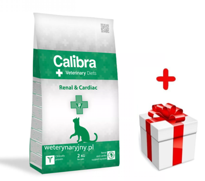 Calibra Veterinary Diets Cat Renal/Cardiac 2kg + niespodzianka dla kota GRATIS!