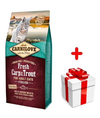 Carnilove Fresh Carp Trout Adult Cat 6 kg + niespodzianka dla kota GRATIS!