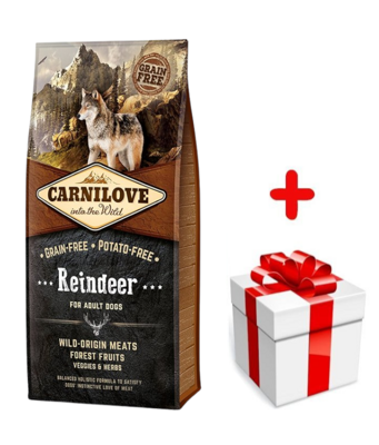 Carnilove Reindeer for Adult 12kg + niespodzianka dla psa GRATIS!