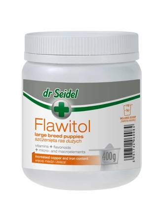 Dr Seidel FLAWITOL dla szczeniąt ras dużych Preparat witaminowo-mineralny z flawonoidami z winogron 400g