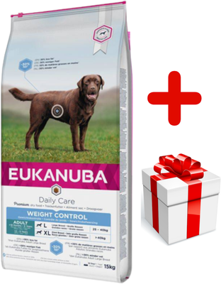 Eukanuba adult large breed weight control chicken 15kg + niespodzianka dla psa GRATIS!