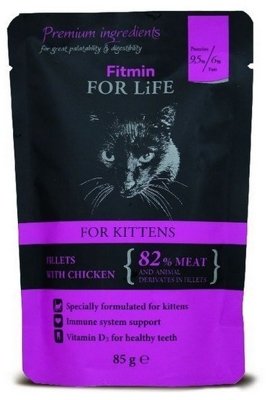 Fitmin Cat For Life Kitten Chicken 24x85g 