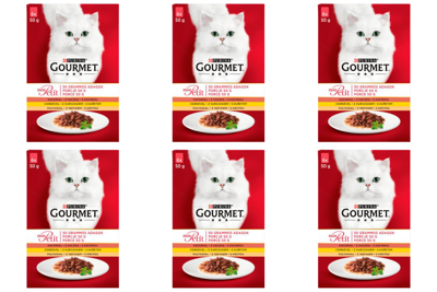 GOURMET mon Petit Pokarm dla kotów - MIX Drobiowy 72x50g 